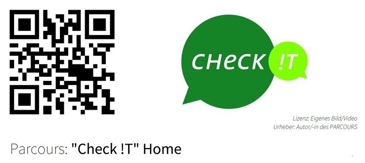 QR-Code für den BiParcours "Check it! Home"