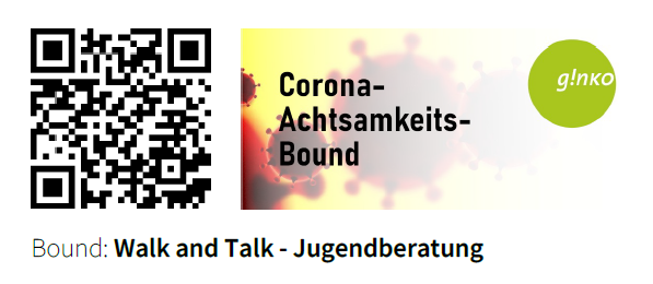 Startanleitung mit QR-Code Actionbound Jugendberatung