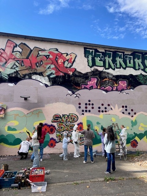 Graffiti-Workshop im Jugendzentrum Stadtmitte, Herbst 2025