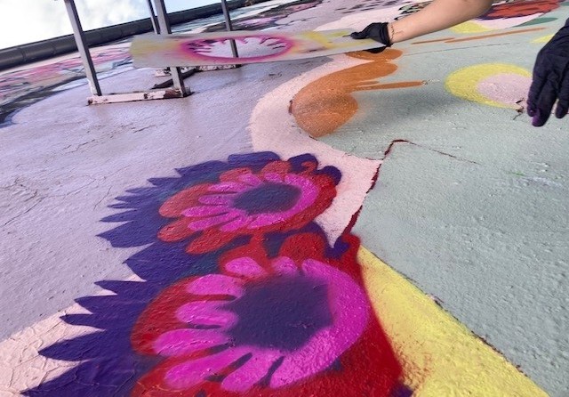 Graffiti-Workshop am Jugendzentrum Stadtmitte, Herbst 2025