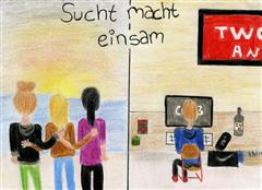 Bild "Sucht macht einsam"