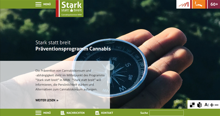 Startseite Starkstattbreit-Website