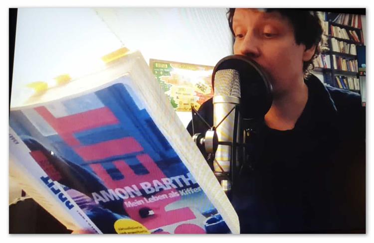 Amon Barth liest aus seinem Buch