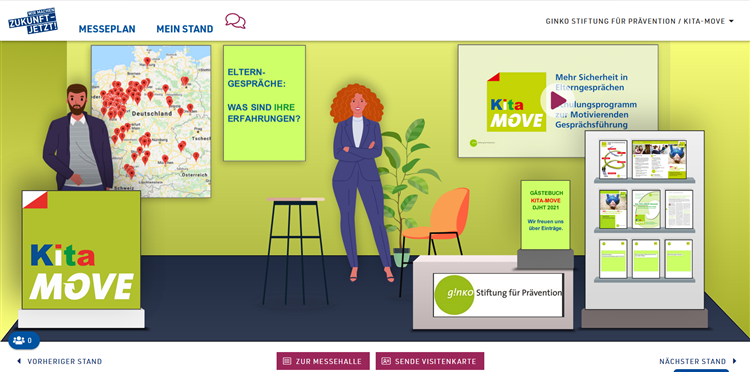 digitaler Kita-MOVE Messestand
