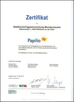 Zertifizierte Kindertagesstätte