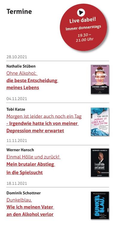 Autor/innen und Termine