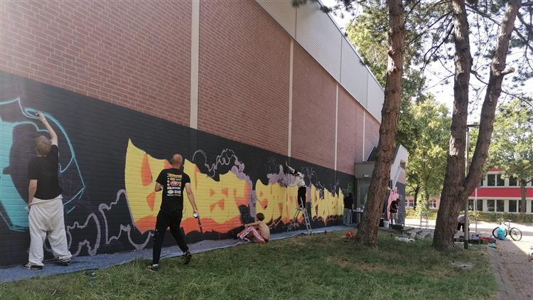 Viel Platz für das kunstvolle Graffiti